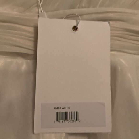 NWT Mac Duggal ROSETTE ONE SHOULDER TEA LENGTH DRESS - Picture 14 of 14